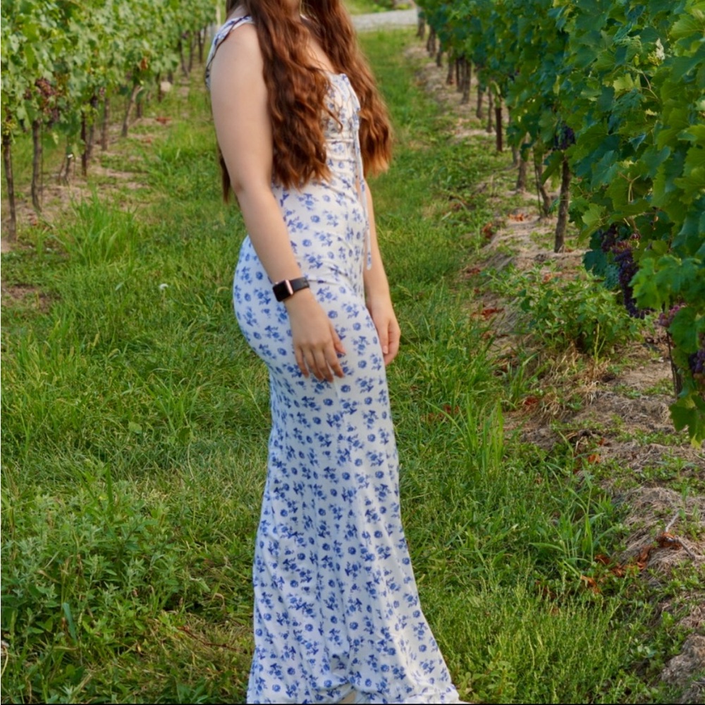 Long floral dress